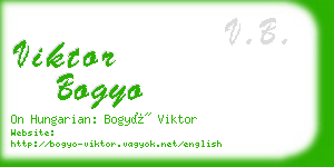 viktor bogyo business card